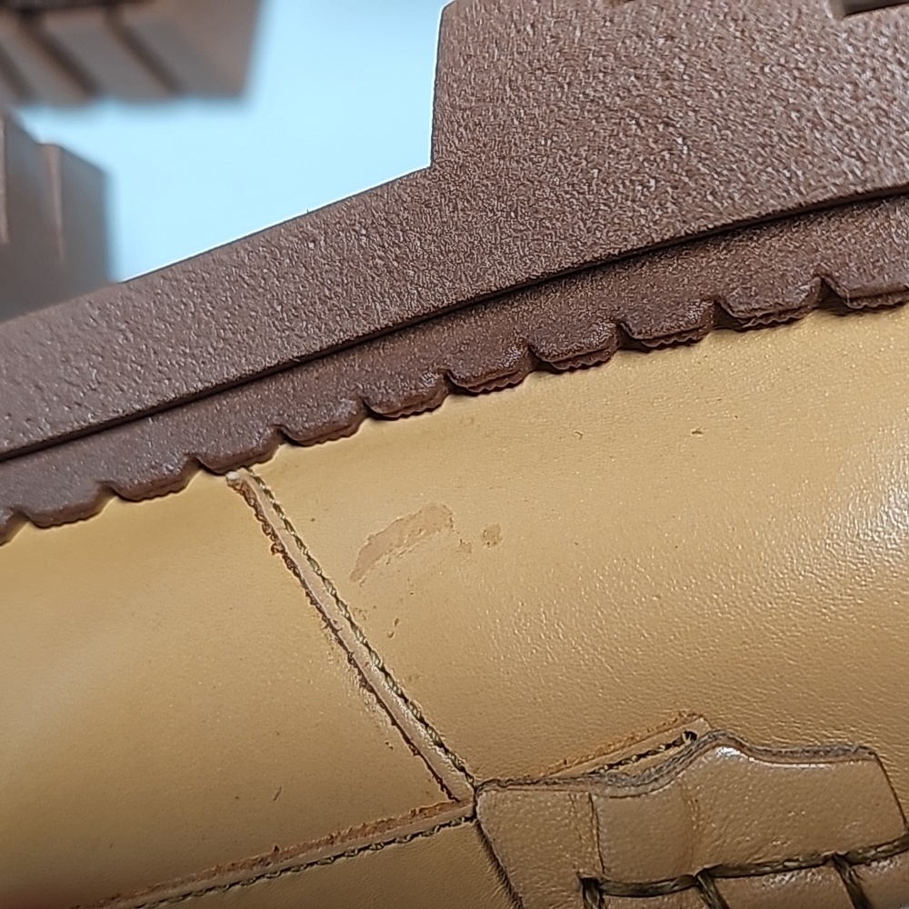 NWOT Free People Lyra Brown Leather Platform Penny Loafer Sz 41 Lug Sole Slip On - Picture 11 of 16